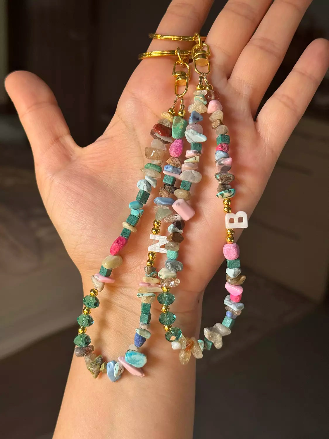 Letter Bag Charm " Coral reefs "