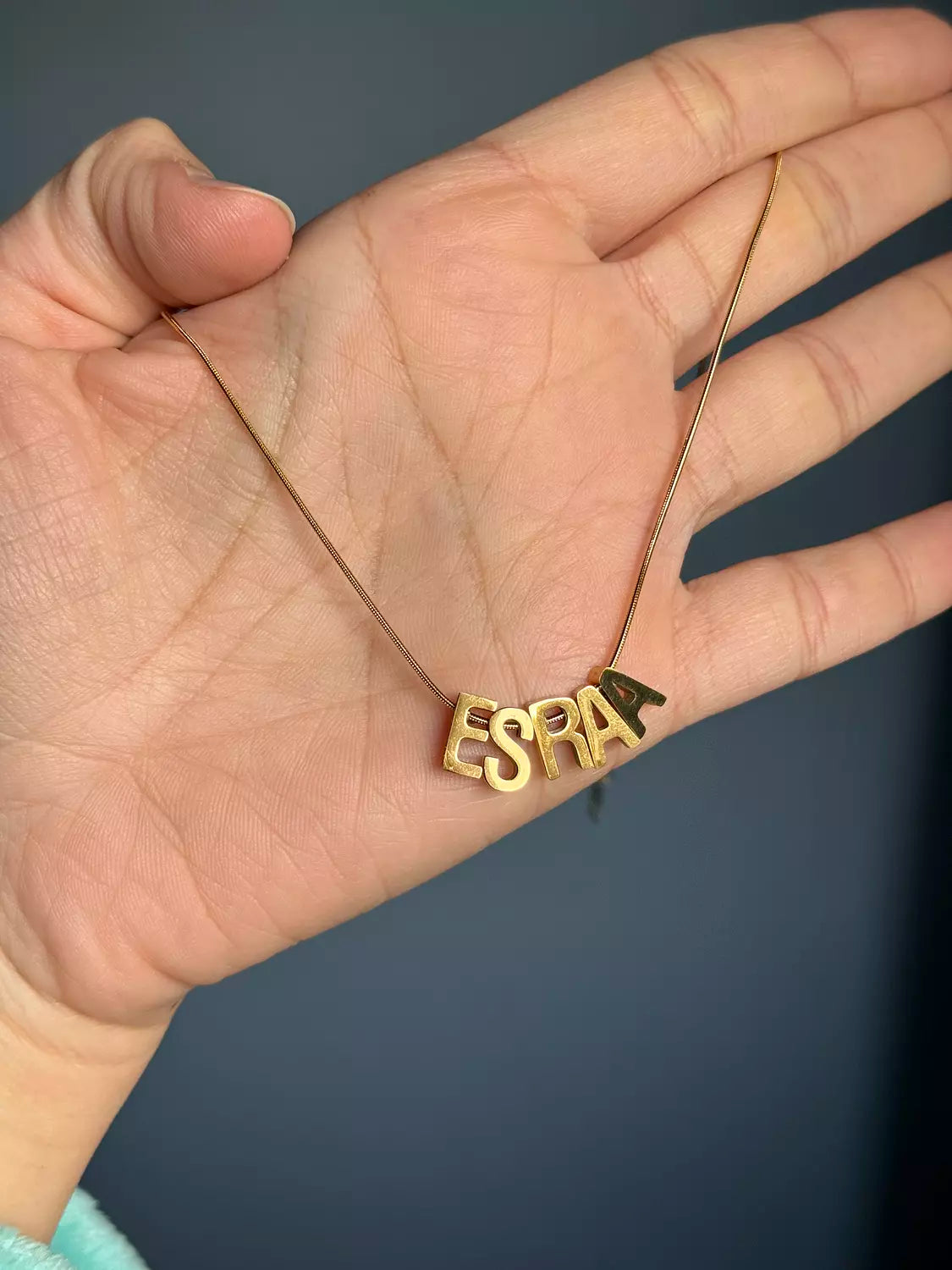 Letter / Name Necklace ( Round Necklace )