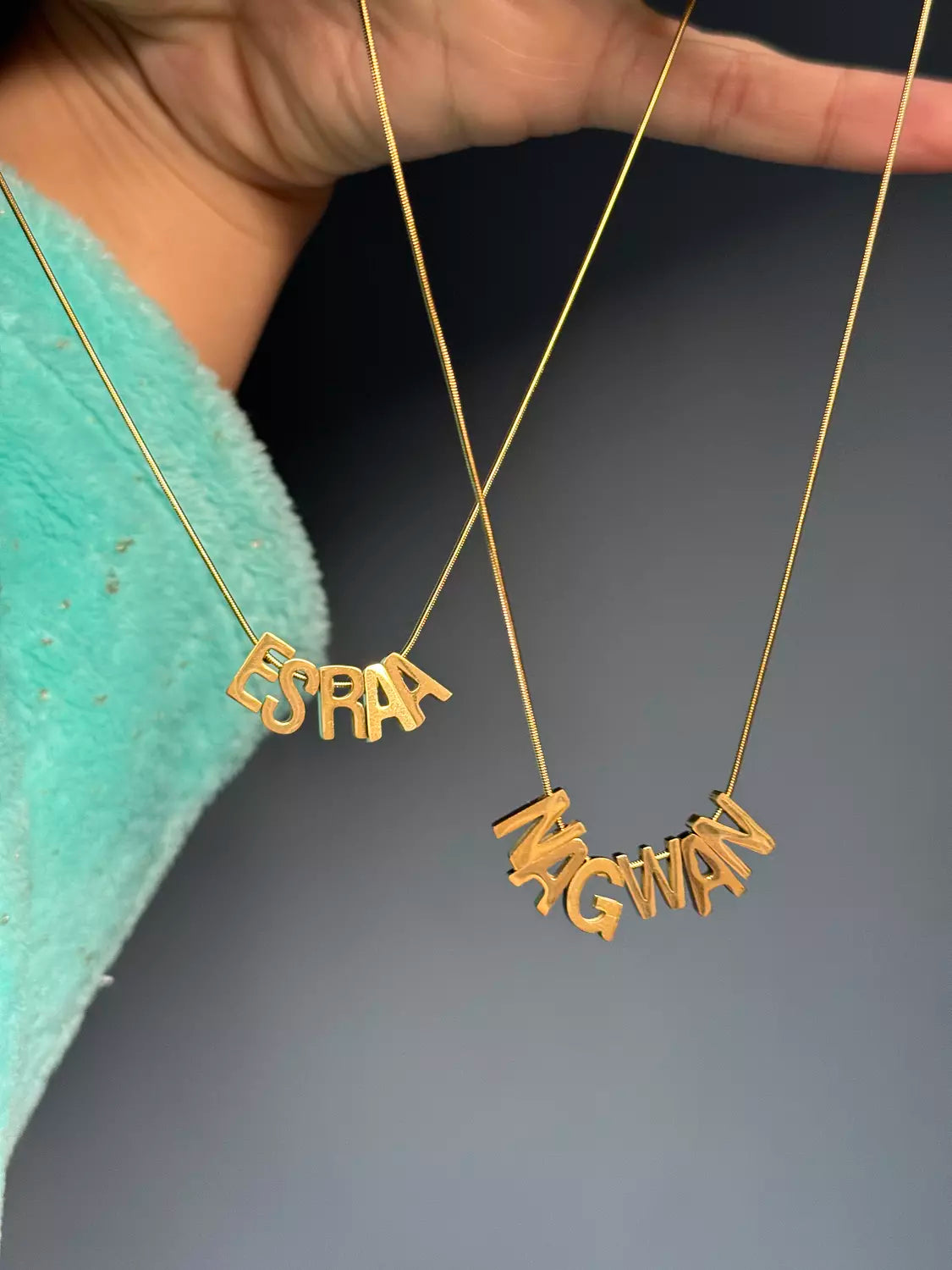 Letter / Name Necklace ( Round Necklace )