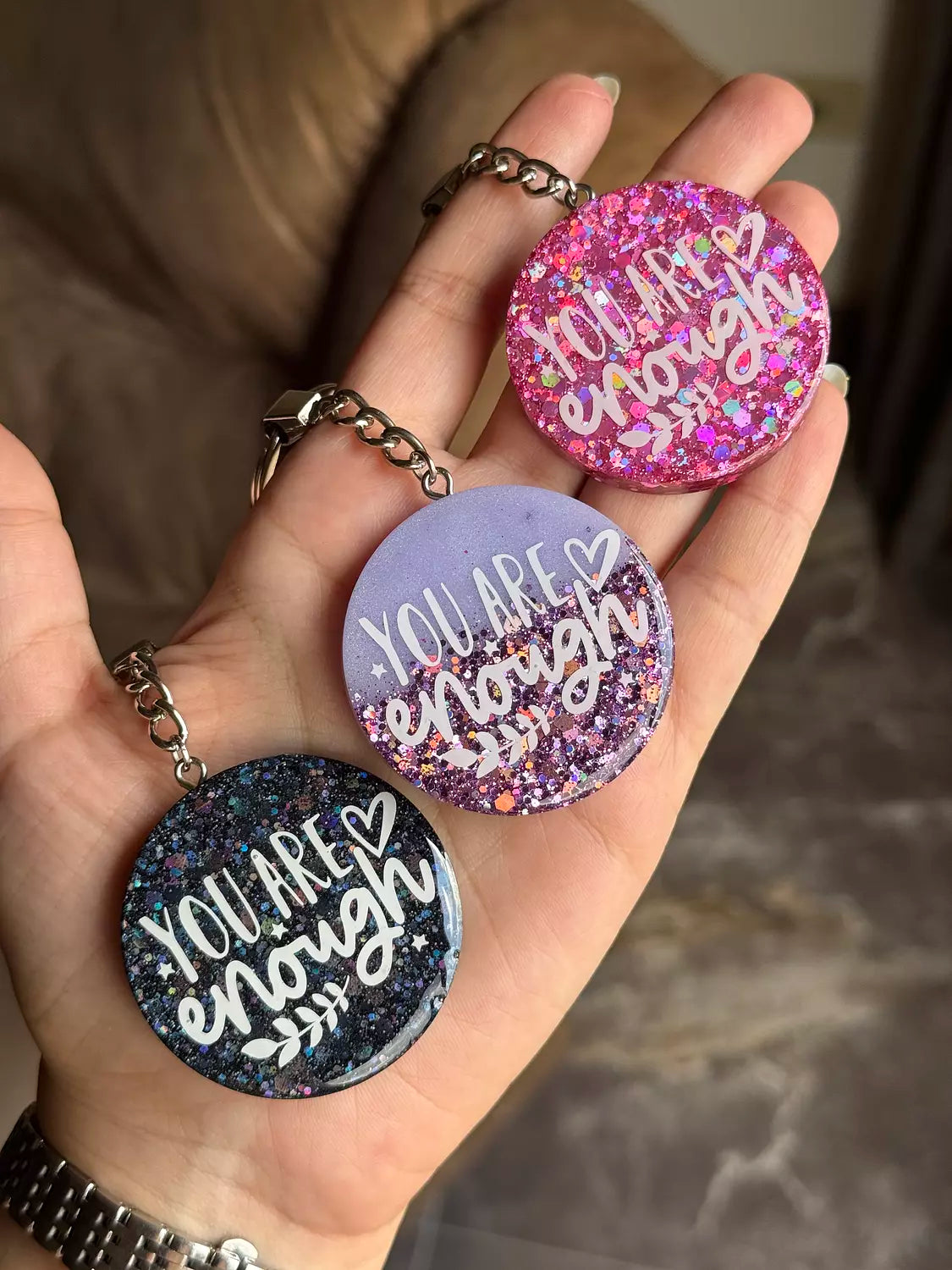“ You Are Enough “ Keychain