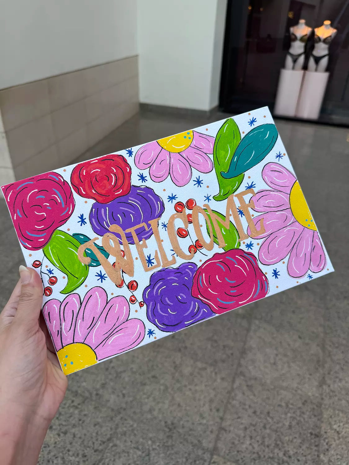 Welcome Canvas Painting 