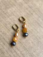 Cube Agate Earring