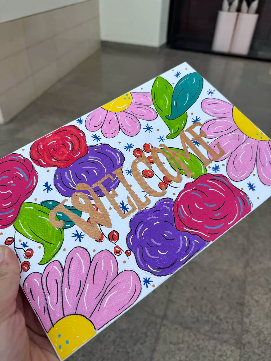 Welcome Canvas Painting 