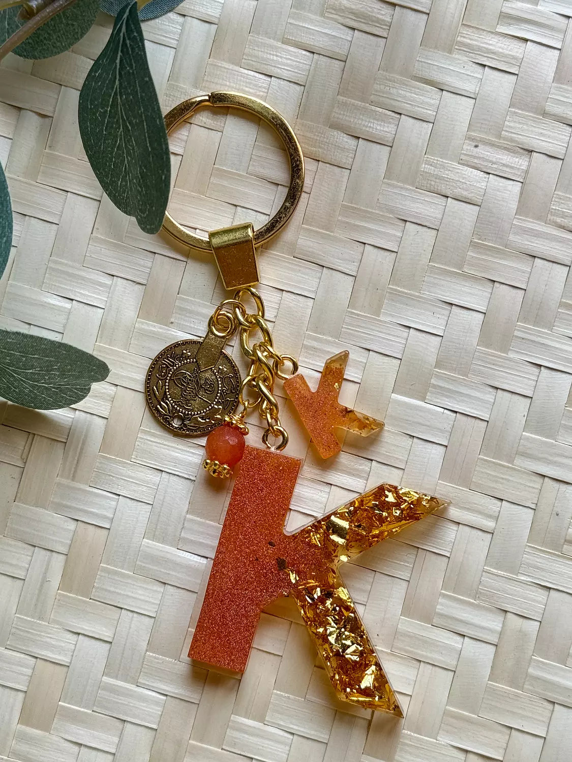 Letter ( K ) Keychain