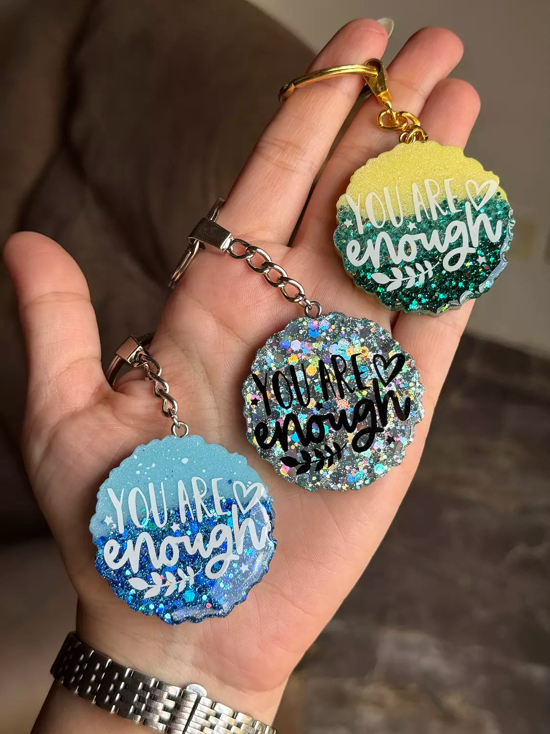 “ You Are Enough “ Keychain