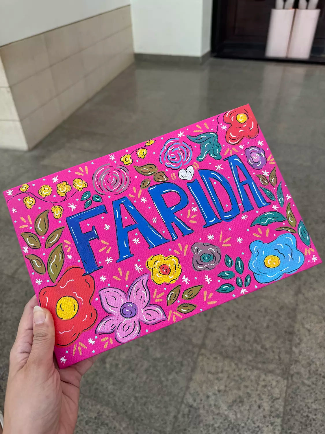 Kids Name Canvas Painting