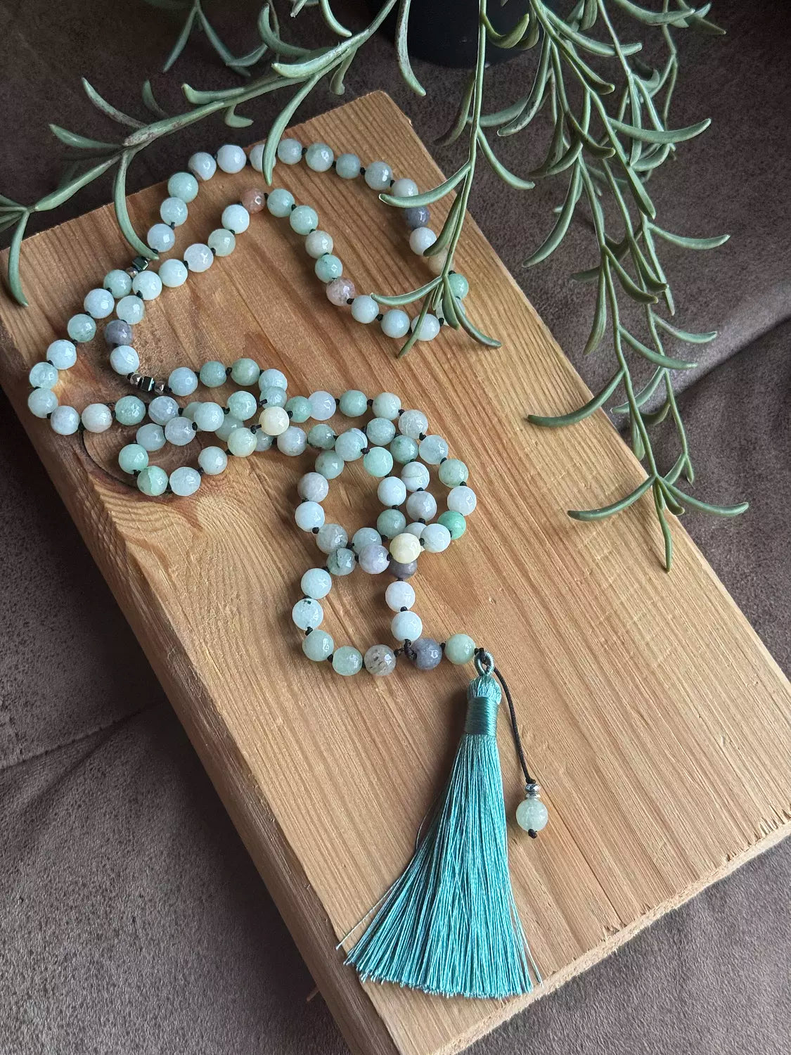 Knotted 99 Bead Rosary  " Pestage "