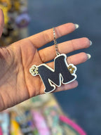 Wood Letter Keychain