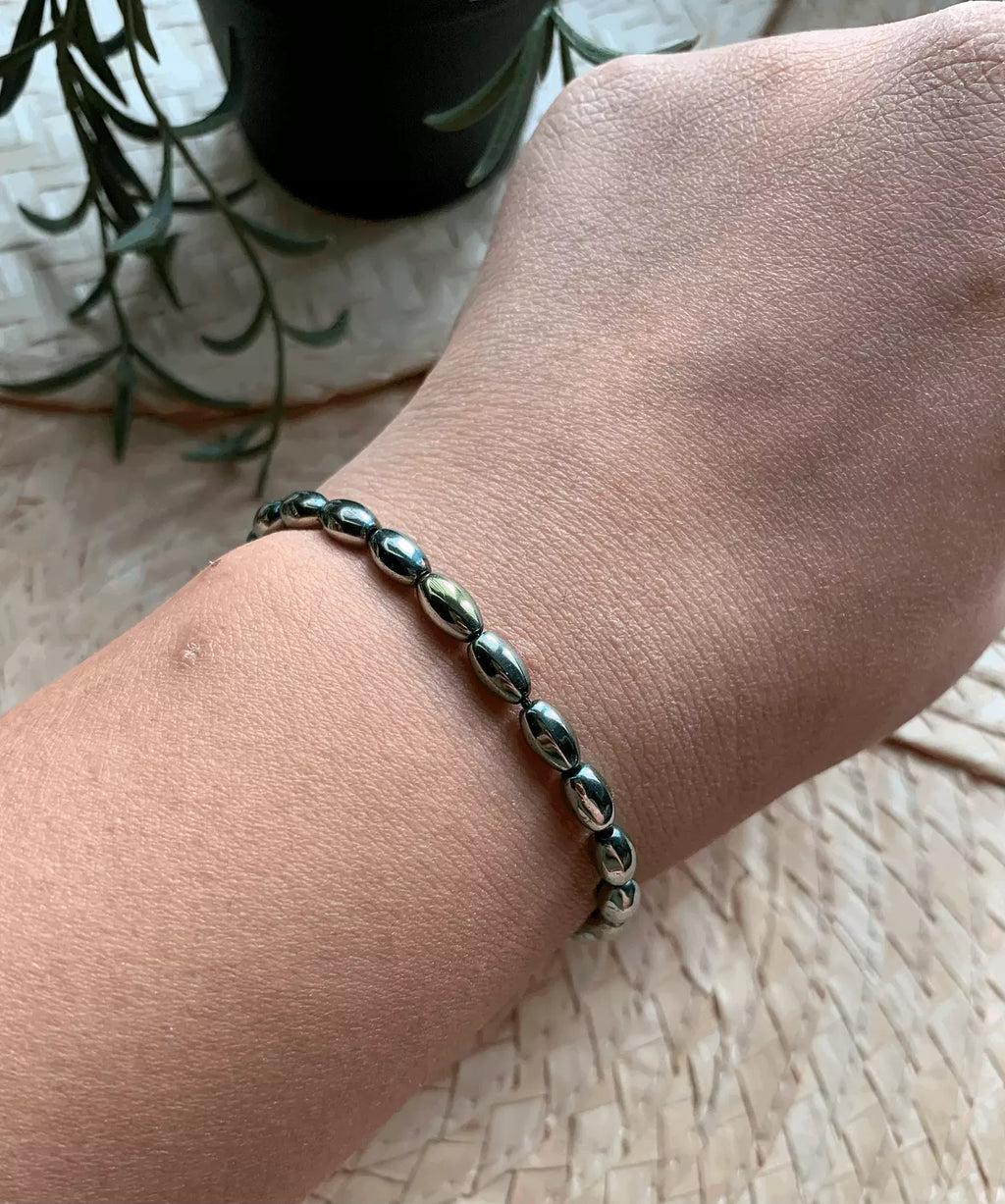 Hematite Green Bracelet