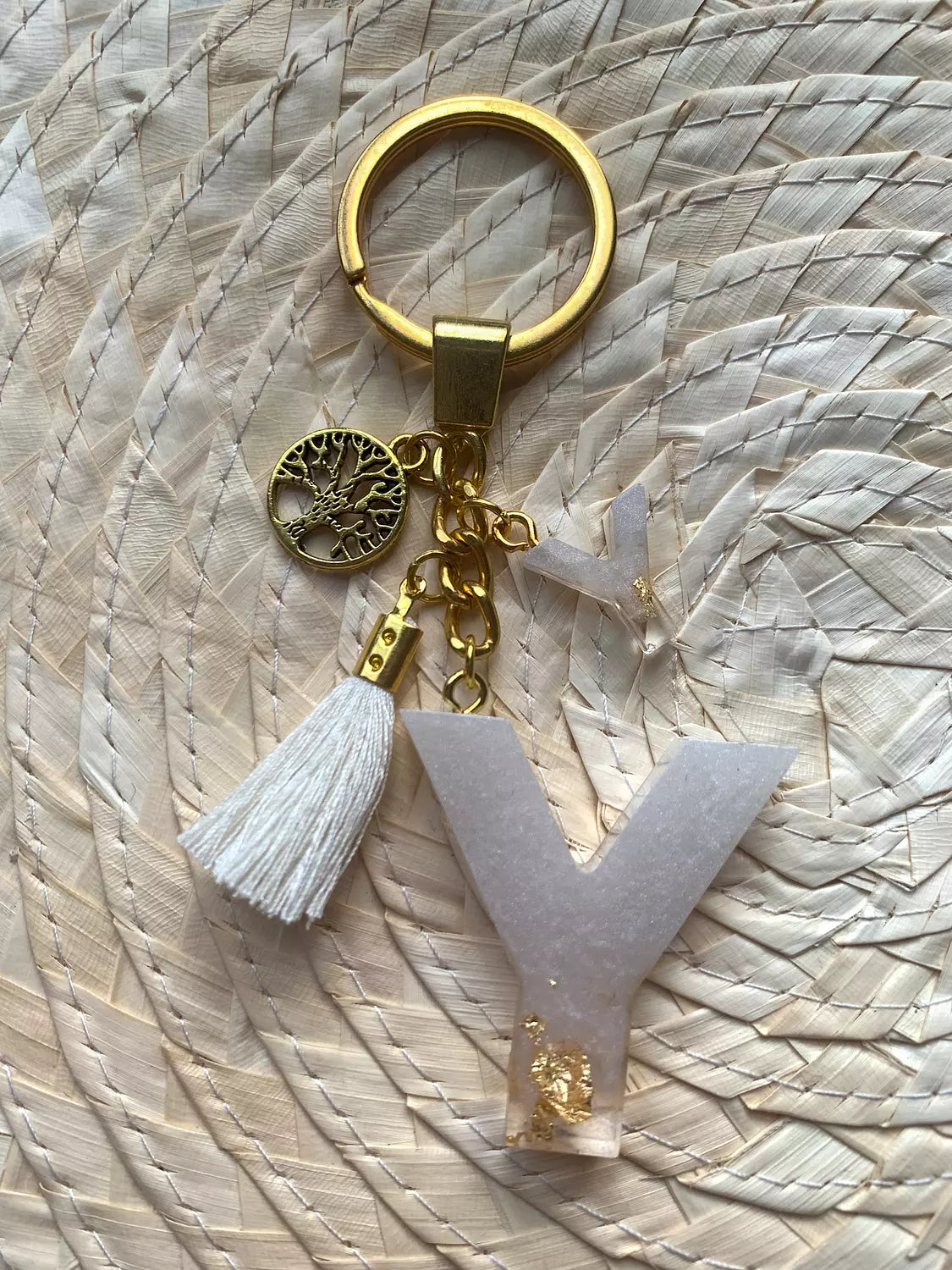 Letter ( Y ) Keychain