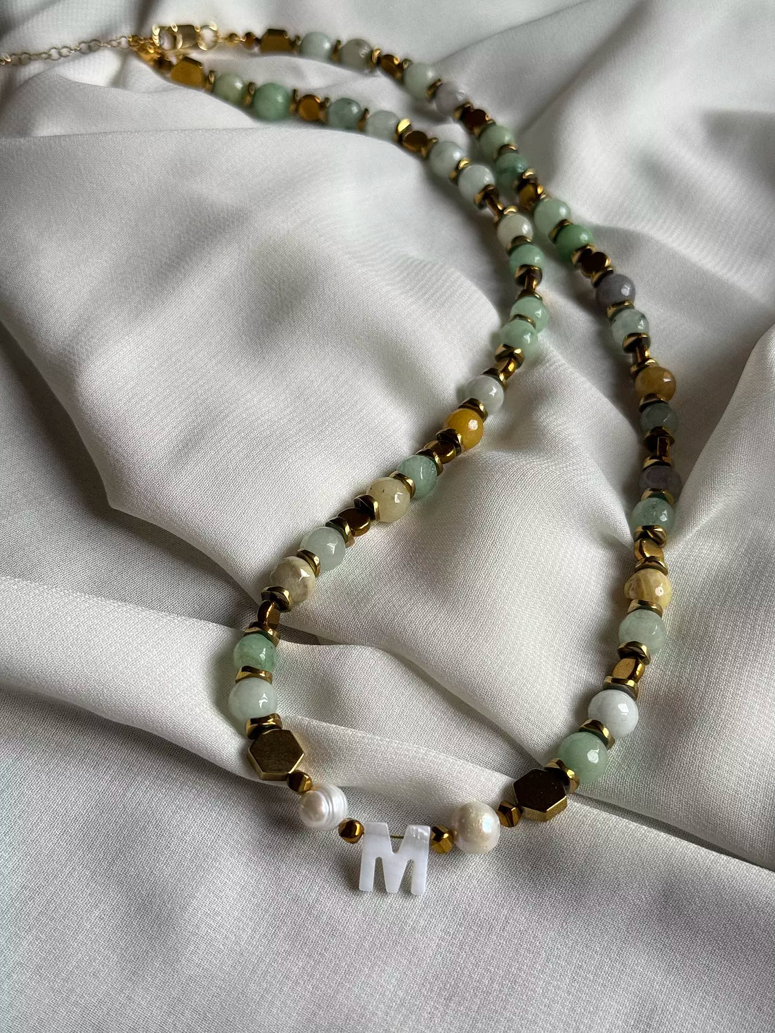 Sea Agate Necklace / Multi-Layer Bracelet