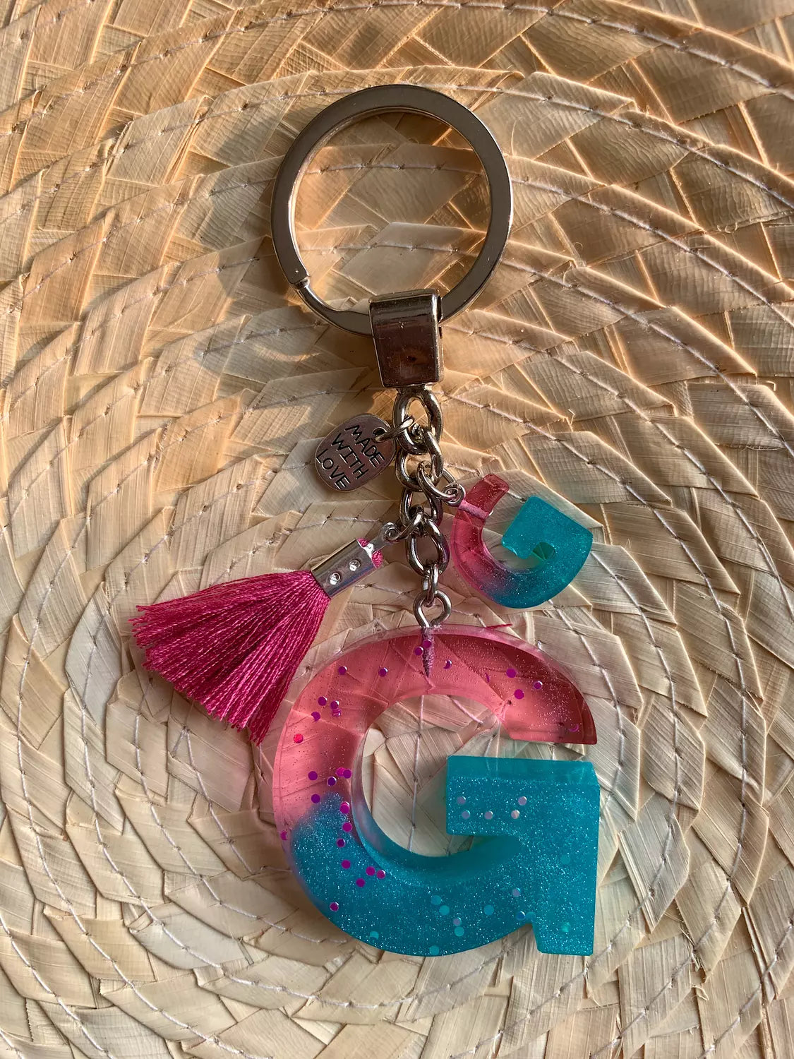Letter ( G ) Keychain