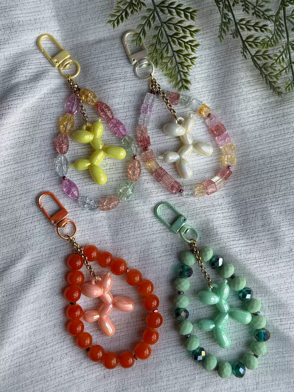 Small Balloon Dog Bag Charm " Set 1"