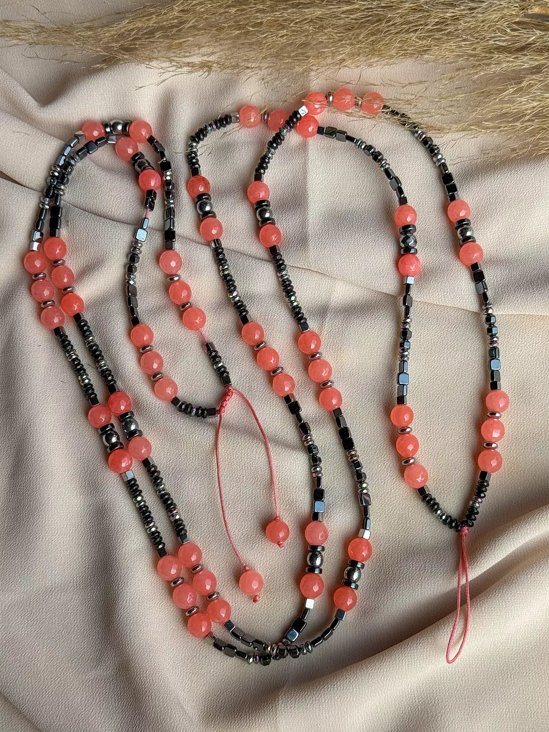 Watermelon Hematite Long Mobile Cord